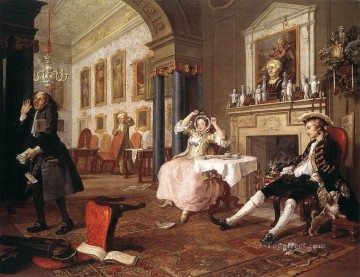 Marriage a la Mode2 William Hogarth Oil Paintings